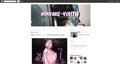 Desktop Screenshot of disposable-youth.blogspot.com