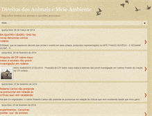 Tablet Screenshot of direitosdosanimaisemeioambiente.blogspot.com