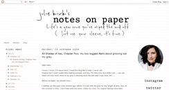 Desktop Screenshot of notesonpaper.blogspot.com