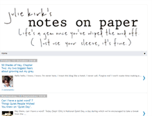 Tablet Screenshot of notesonpaper.blogspot.com