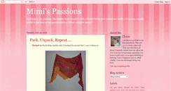 Desktop Screenshot of mimispassions.blogspot.com