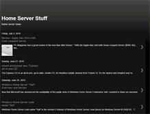 Tablet Screenshot of homeserverstuff.blogspot.com
