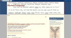 Desktop Screenshot of illyrianlanguage.blogspot.com