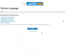 Tablet Screenshot of illyrianlanguage.blogspot.com
