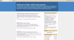 Desktop Screenshot of criticoporunrato.blogspot.com