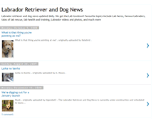 Tablet Screenshot of labradorretrieverdognews.blogspot.com