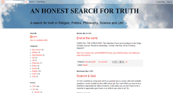 Desktop Screenshot of anhonestsearchfortruth.blogspot.com