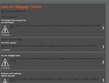 Tablet Screenshot of easyjetbaggageclaims.blogspot.com
