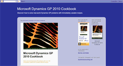 Desktop Screenshot of dynamicsgpcookbook.blogspot.com