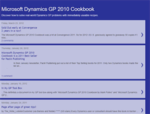 Tablet Screenshot of dynamicsgpcookbook.blogspot.com