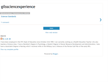 Tablet Screenshot of gilssciencexperience.blogspot.com