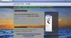 Desktop Screenshot of estatuto-icbe.blogspot.com