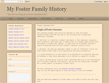 Tablet Screenshot of myfosterfamilyhistory.blogspot.com