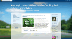 Desktop Screenshot of kosmetykibezparabenow.blogspot.com