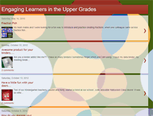 Tablet Screenshot of engaginglearnersinuppergrades.blogspot.com