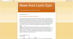 Desktop Screenshot of lionsgym.blogspot.com