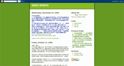 Desktop Screenshot of jackysports.blogspot.com