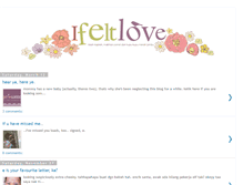 Tablet Screenshot of ifeltlove.blogspot.com