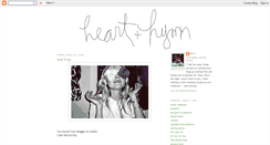 Desktop Screenshot of heartandhymn.blogspot.com