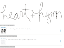 Tablet Screenshot of heartandhymn.blogspot.com