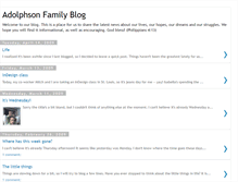 Tablet Screenshot of adolphsonfamilyblog.blogspot.com