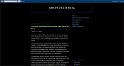 Desktop Screenshot of golpedeciencia.blogspot.com