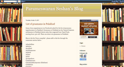 Desktop Screenshot of parameswaranseshan.blogspot.com