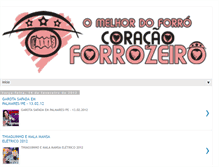 Tablet Screenshot of coracaoforrozeiro.blogspot.com