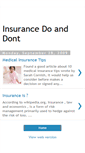 Mobile Screenshot of insurance-do-n-dont.blogspot.com