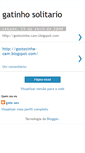 Mobile Screenshot of gatinhosolitariocam.blogspot.com