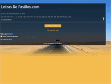 Tablet Screenshot of letrasdepasillos.blogspot.com