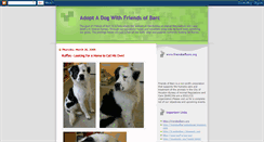 Desktop Screenshot of friendsofbarcadoptadog.blogspot.com