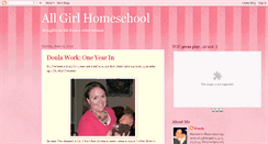 Desktop Screenshot of allgirlhomeschool.blogspot.com