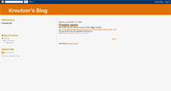 Desktop Screenshot of kreutzersblog.blogspot.com