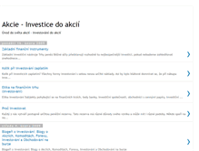 Tablet Screenshot of investicedoakcii.blogspot.com