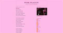 Desktop Screenshot of pinkplatun.blogspot.com