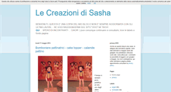 Desktop Screenshot of lecreazionidisasha.blogspot.com