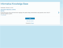 Tablet Screenshot of informaticaknowledgebase.blogspot.com