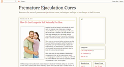 Desktop Screenshot of prematureejaculationcuresx.blogspot.com