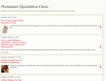 Tablet Screenshot of prematureejaculationcuresx.blogspot.com