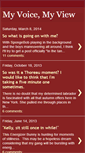 Mobile Screenshot of myvoicemyview.blogspot.com