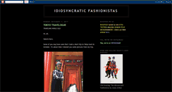 Desktop Screenshot of idiosyncraticfashionistas.blogspot.com