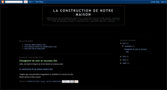 Desktop Screenshot of construction-de-ma-maison.blogspot.com