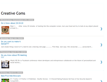 Tablet Screenshot of creativecoms.blogspot.com