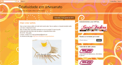 Desktop Screenshot of criatividadeemartesanato.blogspot.com