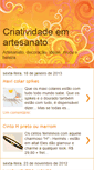 Mobile Screenshot of criatividadeemartesanato.blogspot.com