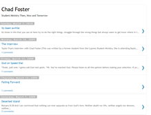 Tablet Screenshot of fosterchad.blogspot.com