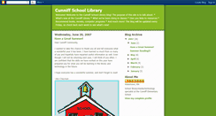 Desktop Screenshot of cunnifflibrary.blogspot.com