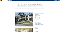 Desktop Screenshot of historicspringfieldhomes.blogspot.com