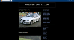 Desktop Screenshot of mitsubishi-cars-gallery.blogspot.com